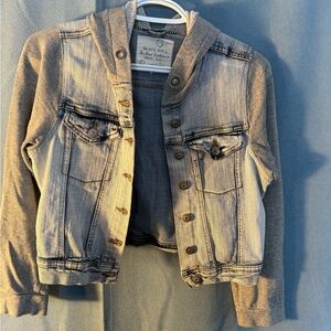 Brave Soul Kids Denim and Gray Jacket